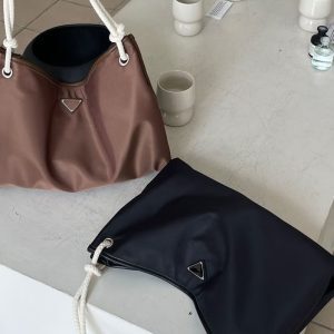 2025 Nylon Minimalist Design Tote Bag - Versatile Commuter Shoulder Bag for Women, Trendy Influencer Style