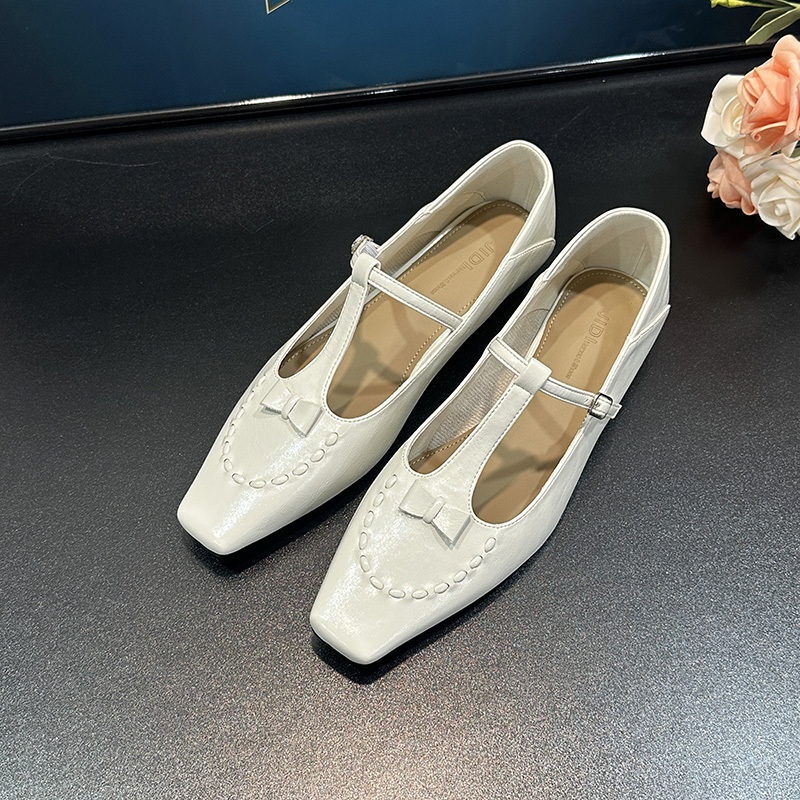 2025 Retro Mary Jane Shoes for Women, Flat Square Toe One-Strap Trendy Footwear, Y2K Style Clearance Single Shoes