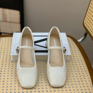 2025 Spring Women's Retro French Square Toe Mary Jane Shoes - Thick Heel, Shallow Mouth, Gentle Style, Perfect for Evening Wear