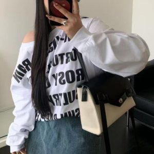 2025 Spring/Summer Irregular Flap Design Messenger Bag - Versatile Commuter Shoulder Crossbody Tote for Y2K Fashion