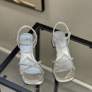 2025 Summer Fairy Style Square Toe Chunky Heel Sandals for Women, One Strap High-Quality Roman Shoes, Trendy Summer Footwear