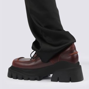 2025 Summer Genuine Leather Gender-Neutral Retro British Thick-Soled Flats for Women - Niche Fashion Footwear