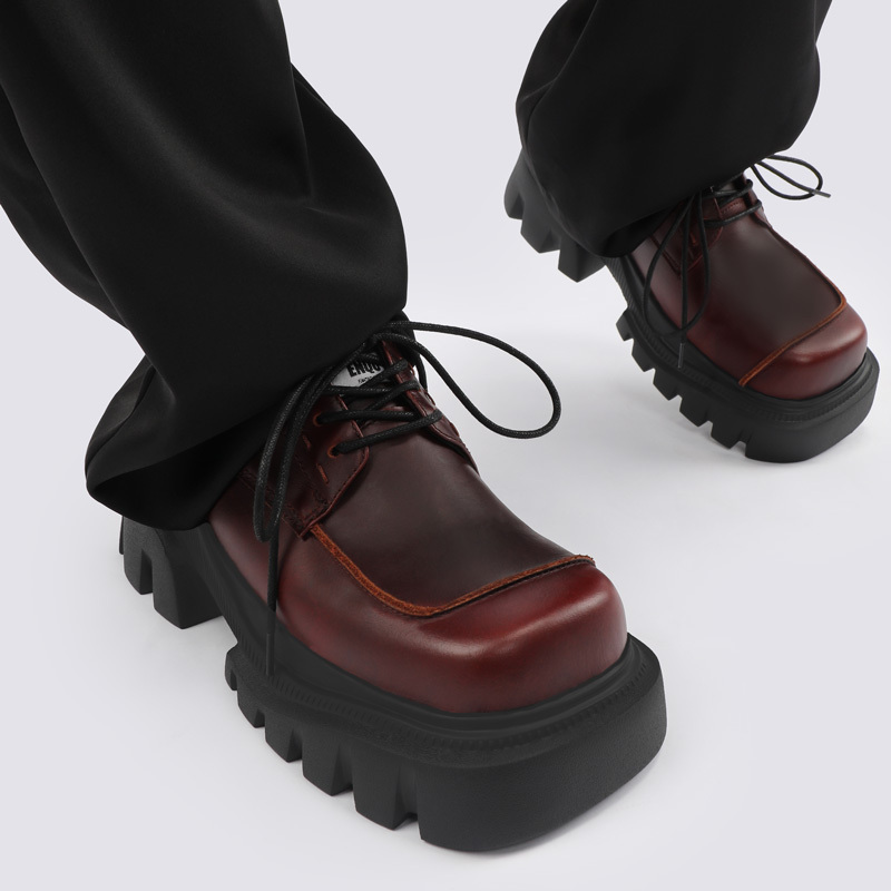 2025 Summer Genuine Leather Gender-Neutral Retro British Thick-Soled Flats for Women - Niche Fashion Footwear