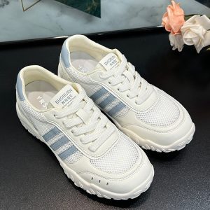 2025 Summer Thick-Soled Breathable Mesh Color-Blocking Sneakers for Women, Versatile Casual Athletic Training Shoes