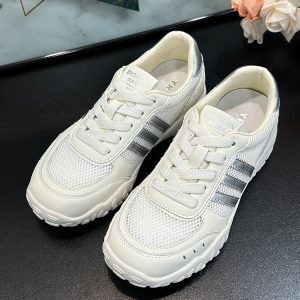 2025 Summer Thick-Soled Breathable Mesh Color-Blocking Sneakers for Women, Versatile Casual Athletic Training Shoes