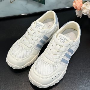 2025 Summer Thick-Soled Breathable Mesh Color-Blocking Sneakers for Women, Versatile Casual Athletic Training Shoes