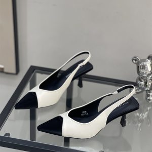 2025 Summer Women's French Style Pointed Toe Sandals - Versatile Spliced Back Strap Thin High Heels for Chic Temperament