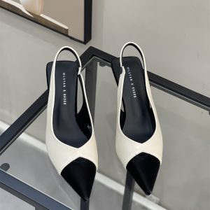 2025 Summer Women's French Style Pointed Toe Sandals - Versatile Spliced Back Strap Thin High Heels for Chic Temperament