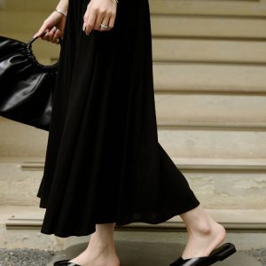 2025 Summer Women’s Woven One-Strap Sandals - Old Money Style, Open-Toe Flat Slippers for Outdoor Comfort