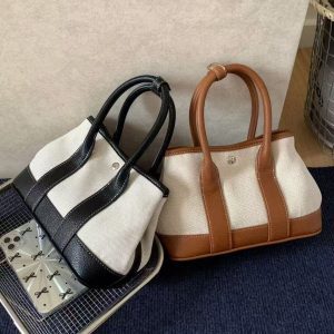 2025 Trendy Mini Canvas Garden Tote Bag - Women's Crossbody Handbag, Stylish Shoulder Bag for Everyday Use