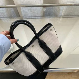 2025 Trendy Mini Canvas Garden Tote Bag - Women's Crossbody Handbag, Stylish Shoulder Bag for Everyday Use