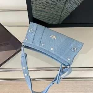 2025 Wash Denim Stitching Design Versatile Shoulder Crossbody Tote Bag for Influencers, Y2K Fashion Trend