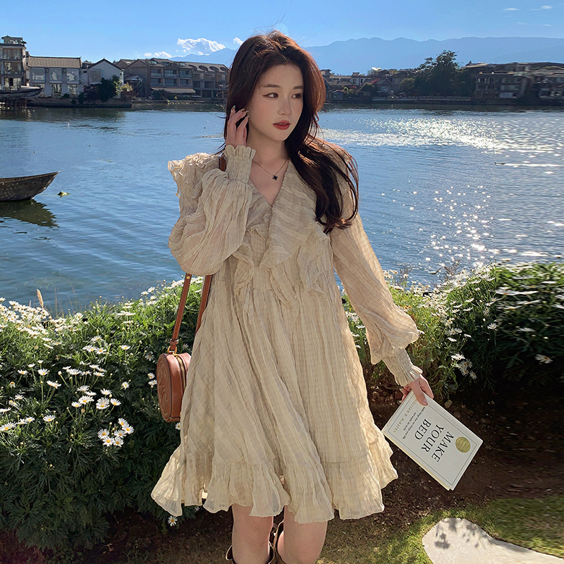 2025 Women's Leather Vest Dress Set with Ruffle A-Line Skirt - Stylish Two-Piece Outfit for Early Spring Fashion