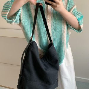 2025 Women's Linen Large Capacity Tote Bag - Versatile Shoulder & Crossbody Commuter Bag for Everyday Style