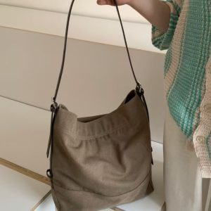 2025 Women's Linen Large Capacity Tote Bag - Versatile Shoulder & Crossbody Commuter Bag for Everyday Style