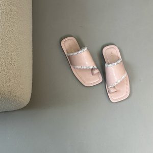 2025 Women's Retro Roman Flip-Flop Sandals - Soft Flat Casual Summer Outdoor Footwear