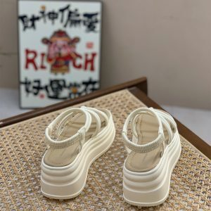 7cm Thick-Soled Platform Sandals for Women - Summer 2025 Fairy Style Roman Shoes for Beach Vacation and Skirt Pairing