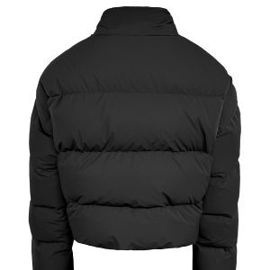 90% Goose Down Scarf Down Jacket with High Fill Power and Ribbed Cuffs - Stylish Winter Outerwear