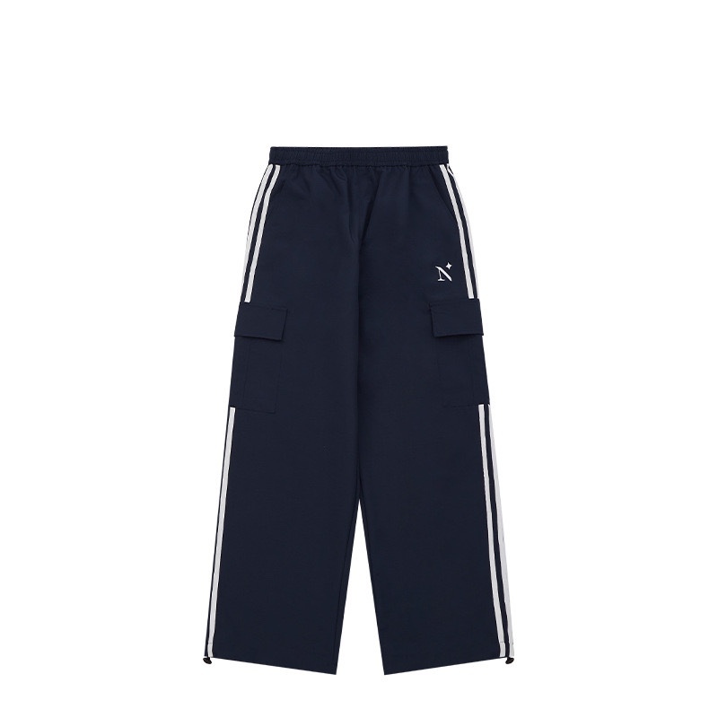 American Retro Side Stripe Cargo Pants - Three-Stripe Tapered Jazz Dance Pants for 90s Y2K Style
