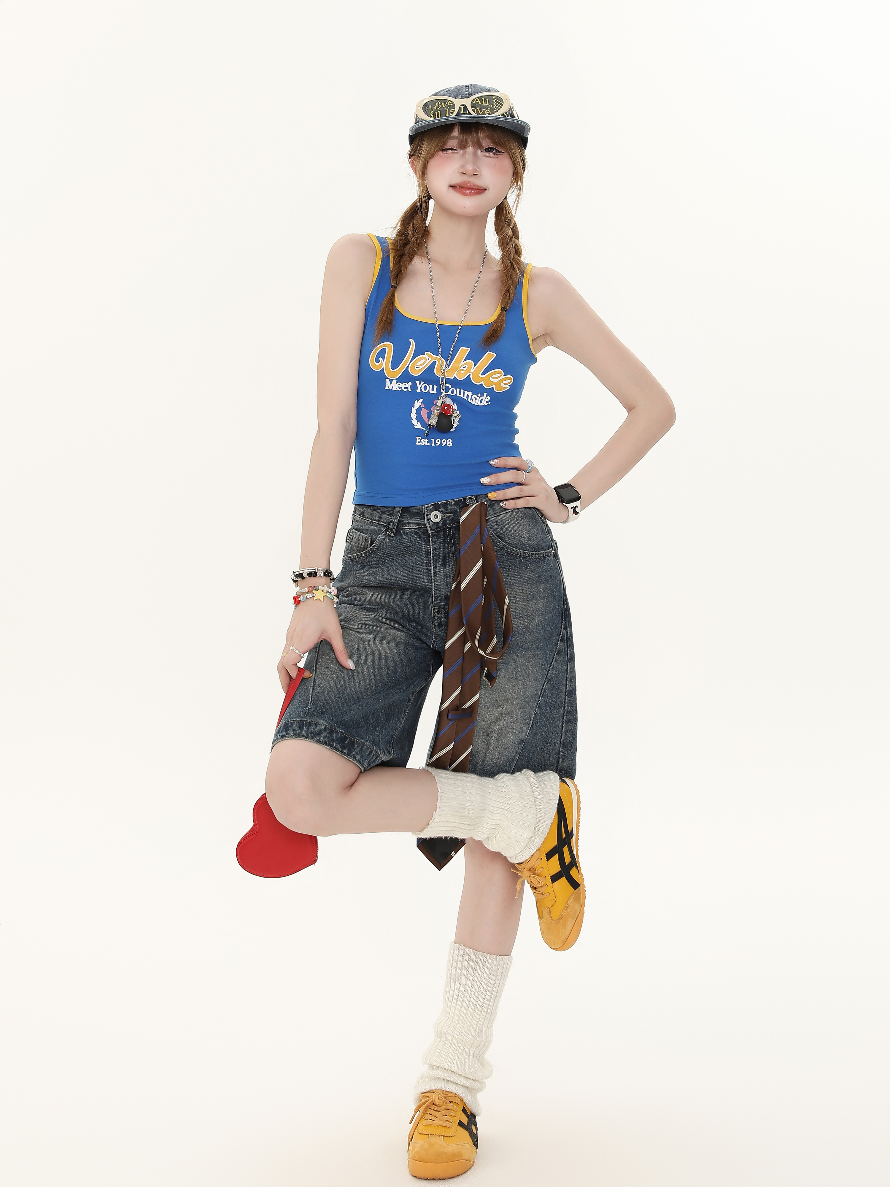 American-Style Spicy Girl Letter Print Camisole for Women - Summer Slim-Fit Versatile Top, Y2K Fashion Trend