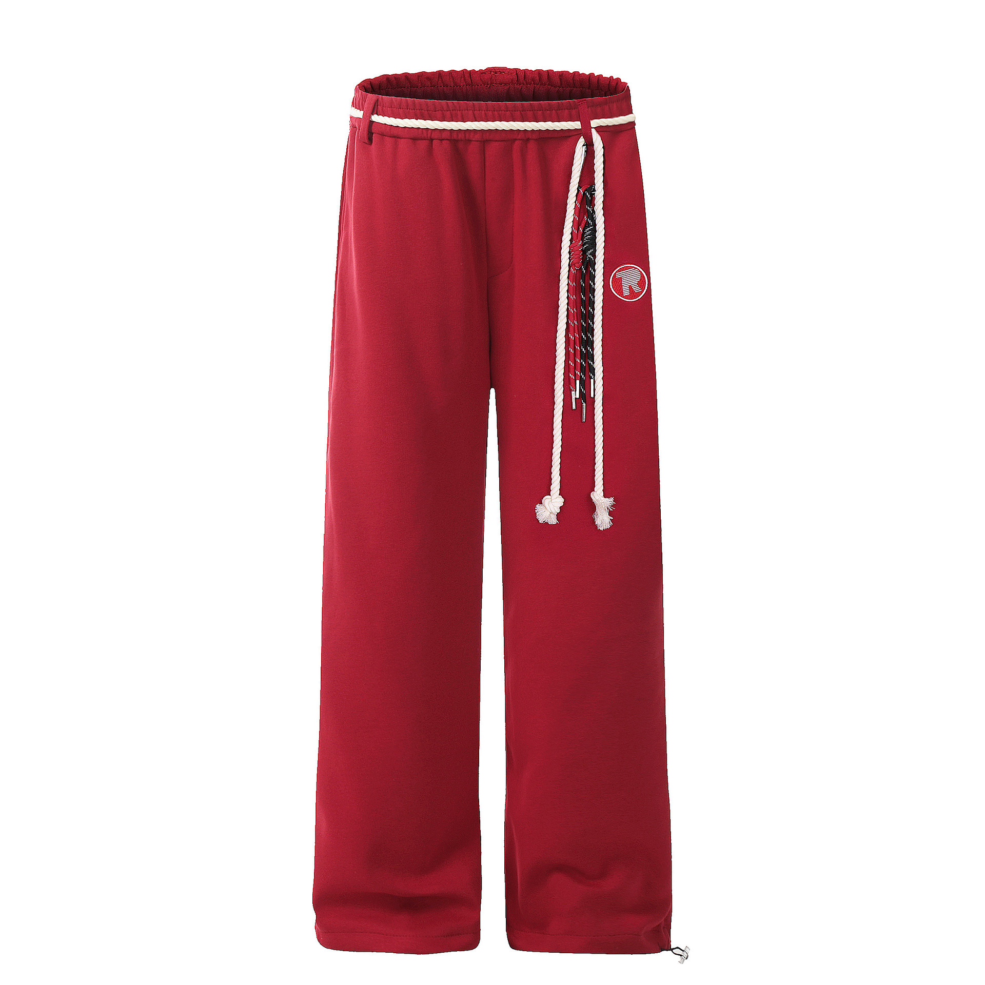 American Vintage Hot Girl Street Dance Casual Sweatpants for Women - Long Red Sports Pants for Autumn Winter 2024
