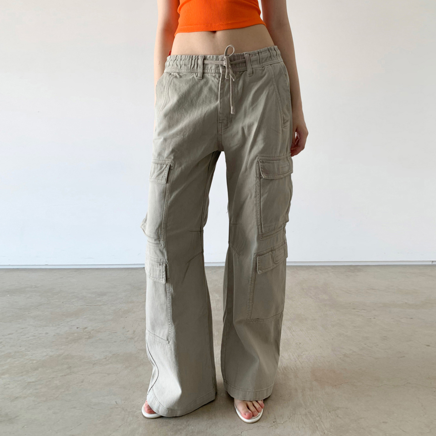 American Vintage Lace-Up Low-Waist Straight-Leg Jeans for Women - Casual Versatile Pocket Pants, Y2K Street Style Fashion