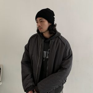 American Vintage Loose Short Cotton Jacket Unisex Japanese Style Winter Baseball Jacket Thick Outerwear