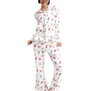 Artist-Inspired Tiger and Rabbit Graphic Set - Playful Y2K Aesthetic T-shirt and Pants Ensemble for Unique Style