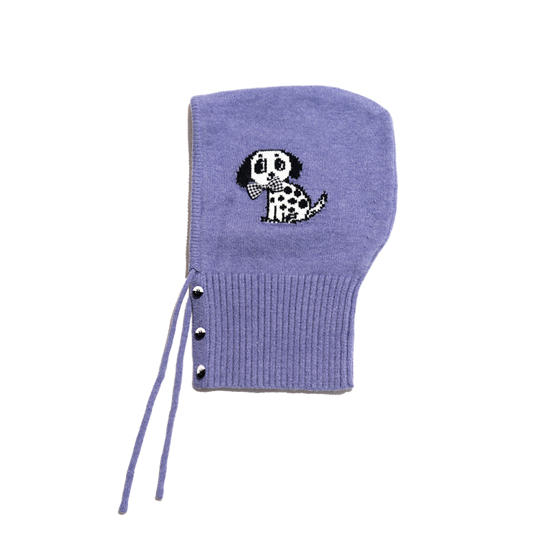 Artist Printed Balaclava Scarf Hat Earmuff – Trendy 90s-Inspired Winter Accessory for Cozy Style