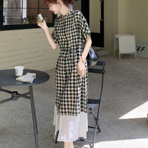 Artistic Women's Summer Dress 2025 - Exquisite High-End Ankle-Length, Waist-Cinching Design for a Youthful Look, Perfect for Any Occasion