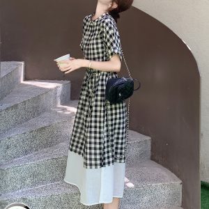 Artistic Women's Summer Dress 2025 - Exquisite High-End Ankle-Length, Waist-Cinching Design for a Youthful Look, Perfect for Any Occasion