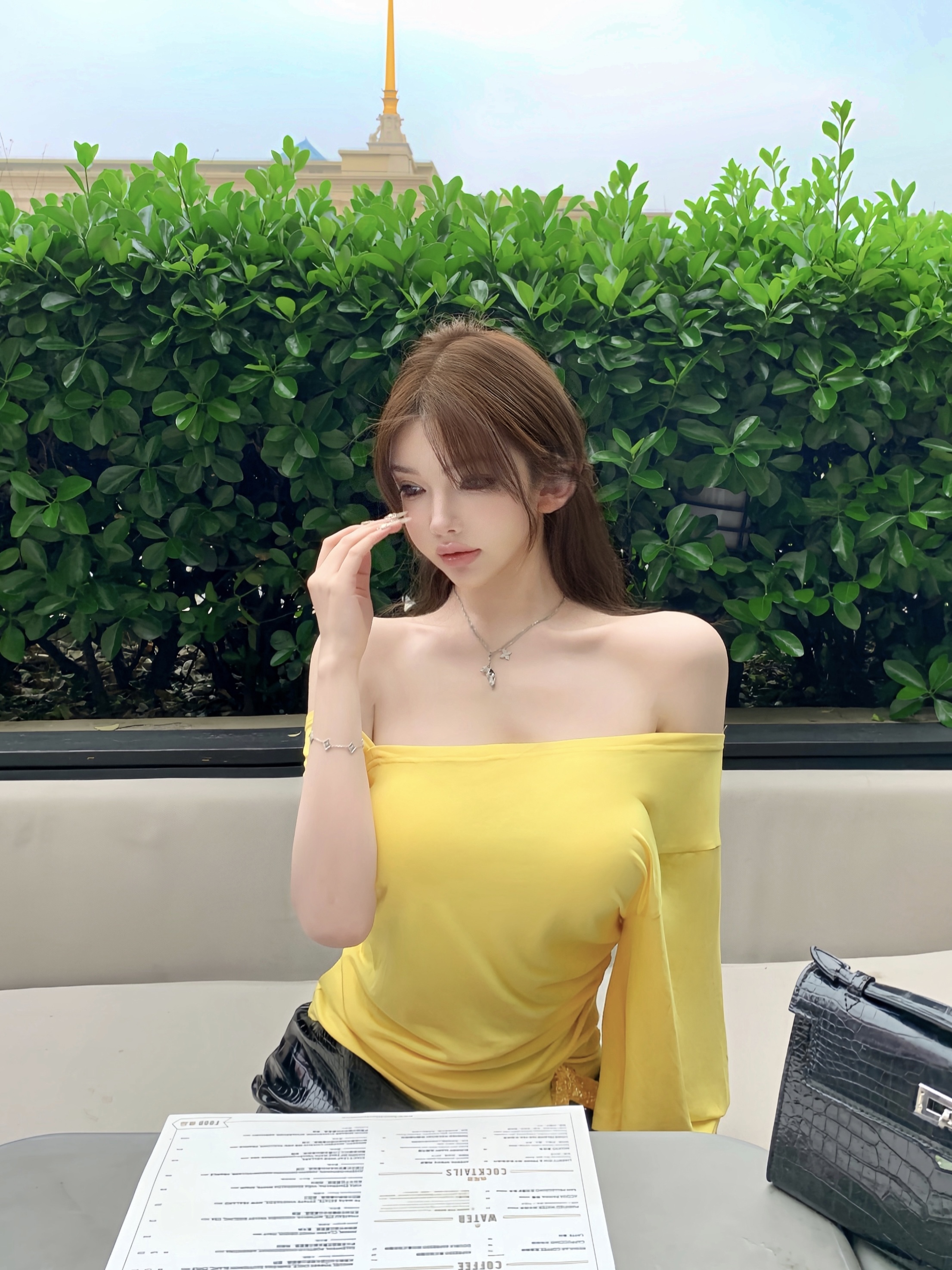 Asymmetrical Off-Shoulder T-Shirt in Black, White, Yellow - Casual Chic Basic for Relaxation, Perfect for Y2K and 90s Inspired Outfits