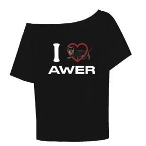 Asymmetrical Shoulder Black Heart Letter Print Short Sleeve T-Shirt for Women - Summer Loose Jazz Dance Top, Y2K Style
