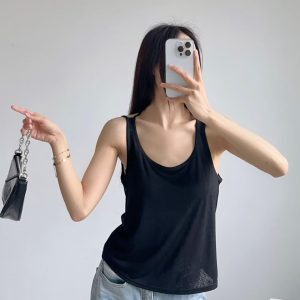 Backless Loose Fit Thin Strap Women's Sport Tank Top - Jazz Street Dance Yoga Vest for Fitness and Running Cover-Up