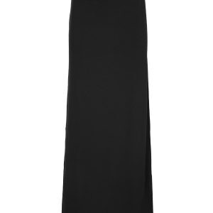 Black Low-Waist Draped Knitted Bodycon Skirt - Retro Spicy Girl Design, Sexy Split Detail, Versatile Fashion for 90s Y2K Style
