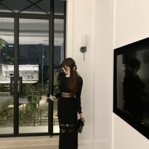 Black Mesh Spliced Long Dress with Knitted Base - Paris Curve Style, Showcasing Curves, Elegant Evening Wear, Y2K Fashion