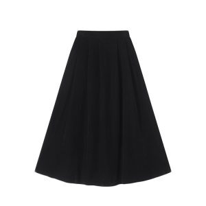 Black Velvet Round Neck Fleece Coat for Women - Korean Style High-End Loose Long Sleeve Winter Top