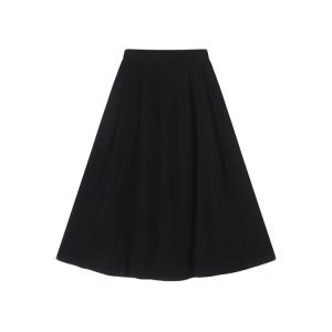 Black Velvet Round Neck Fleece Coat for Women - Korean Style High-End Loose Long Sleeve Winter Top
