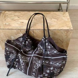 Bohemian Style Printed Tote Bag - Versatile Large Capacity Shoulder Bag for Vacation and Everyday Use