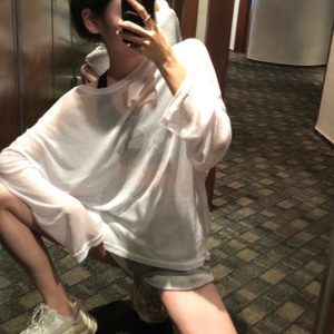 Breathable Long Sleeve Hip-Hop Dance T-Shirt for Women, Loose Fit Performance Top for Jazz Dance Practice, Y2K Style