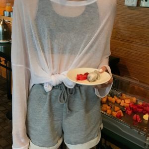 Breathable Long Sleeve Hip-Hop Dance T-Shirt for Women, Loose Fit Performance Top for Jazz Dance Practice, Y2K Style