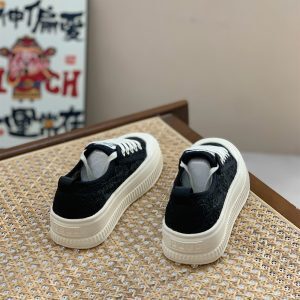 Breathable White Mesh Lace-Up Shoes for Women - Summer 2025 Thick-Soled Biscuit Style for Skirts and Casual Outfits