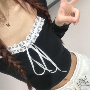 Cartoon Print Wide-Leg Long Pants for Girls - Casual Straight-Leg Sports Trousers for Spring and Autumn, Y2K Style