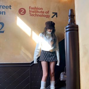 Classic Double-Head Zipper High Neck Sweater Coat in Two Colors - Comfortable Layering Piece for Fall and Winter Fashion