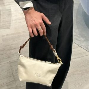 Color Block Canvas Lunch Box Bag - 2025 Internet Celebrity Fashion Commuter Shoulder Crossbody Bag for Surfing and Daily Use