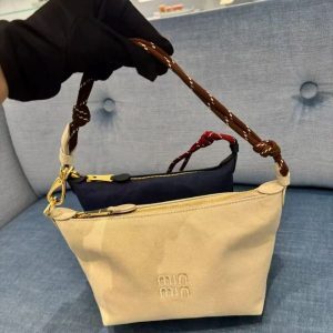 Color Block Canvas Lunch Box Bag - 2025 Internet Celebrity Fashion Commuter Shoulder Crossbody Bag for Surfing and Daily Use