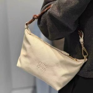 Color Block Canvas Lunch Box Bag - 2025 Internet Celebrity Fashion Commuter Shoulder Crossbody Bag for Surfing and Daily Use