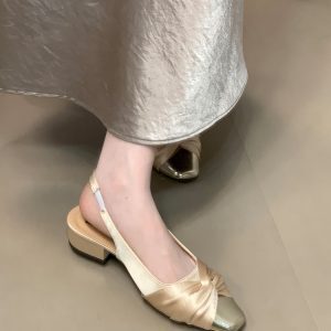 Color-Block Flat Sandals for Women - Summer 2025 Style, Versatile Design to Match Skirts, Trendy Casual Footwear