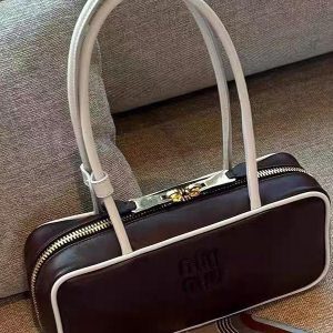 Color Block Handheld Shoulder Bag for Women - 2025 Internet Celebrity Fashion, Square Design, Dark Style