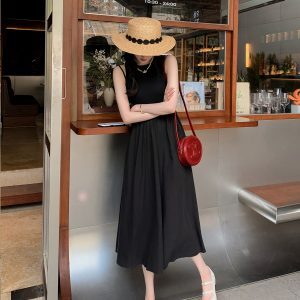 Color Block Round Toe Mary Jane Shoes with Double Diamond Buckle - French Camellia Flats in Little Chanel Style for Women